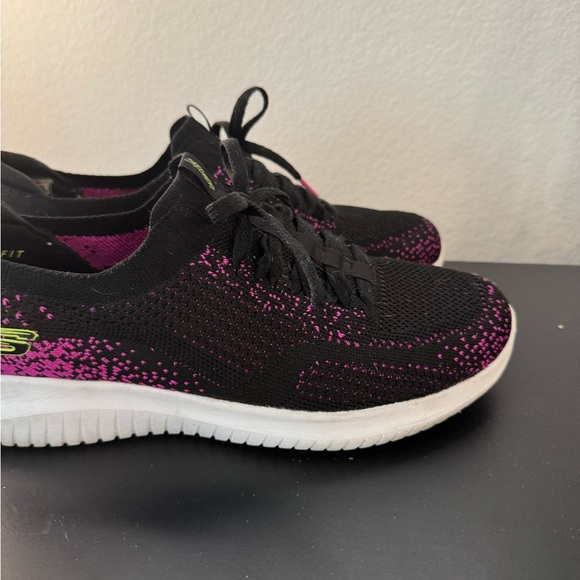 Skechers Women’s Ultra Flex Twighlight Twinkie Black Sneakers Shoes Size‎ 10 - Picture 3 of 9
